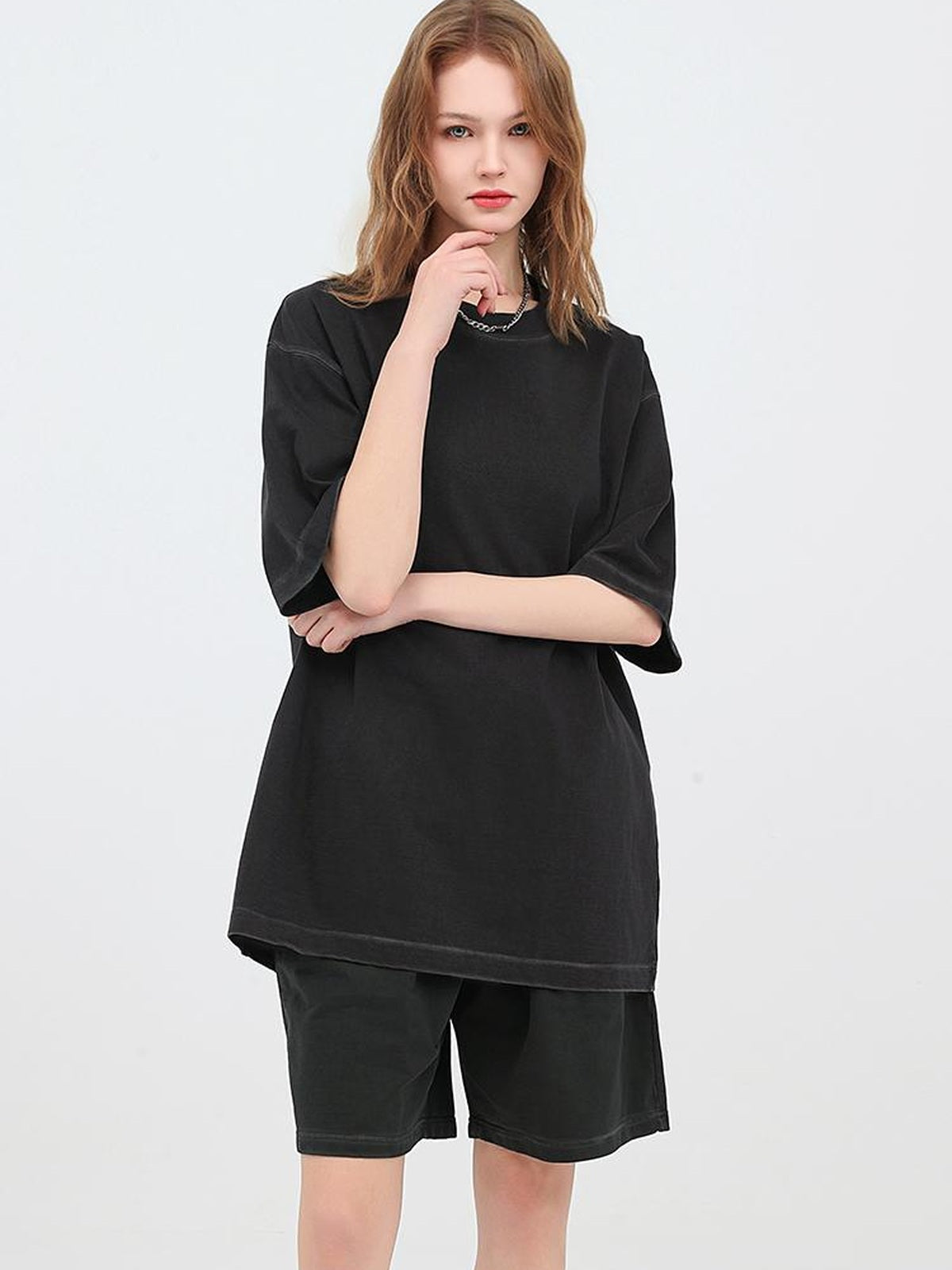 260 GSM Pigment-Wash Oversized T-Shirt